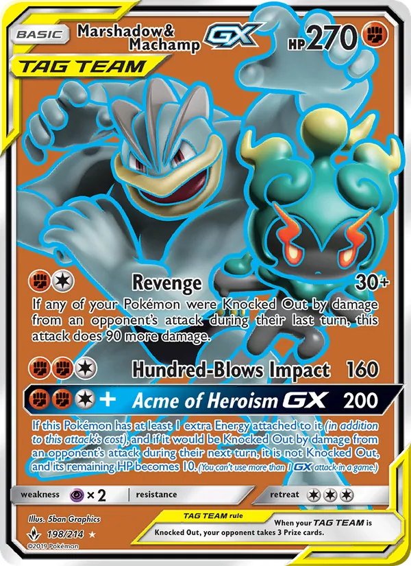 198 Marshadow & Machamp GX – Unbroken Bonds