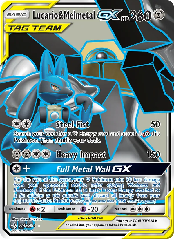 203 Lucario & Melmetal GX – Unbroken Bonds
