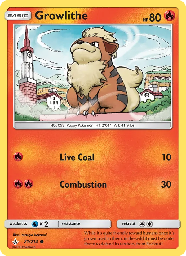 21 Growlithe – Unbroken Bonds