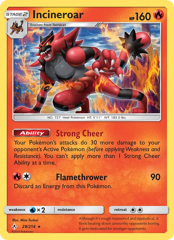 29 Incineroar – Unbroken Bonds