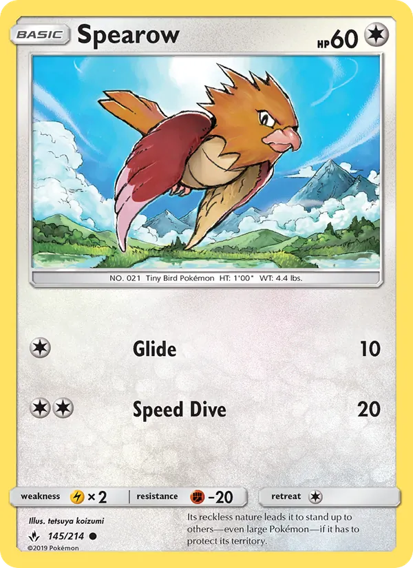 145-RH Spearow – Unbroken Bonds