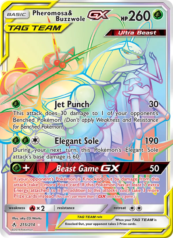 215 Pheromosa & Buzzwole GX – Unbroken Bonds