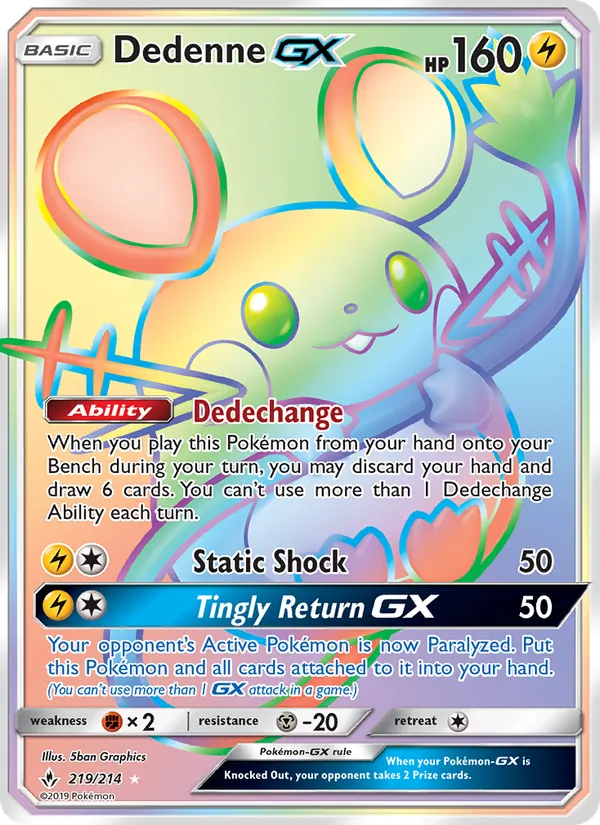 219 Dedenne GX – Unbroken Bonds