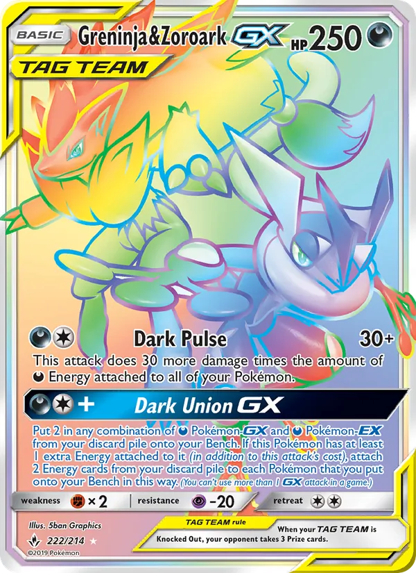 222 Greninja & Zoroark GX – Unbroken Bonds