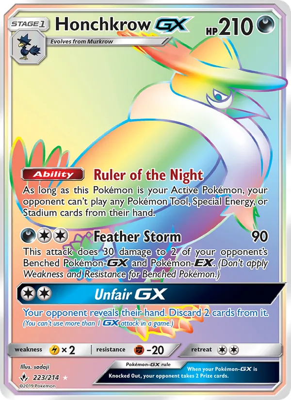 223 Honchkrow GX – Unbroken Bonds