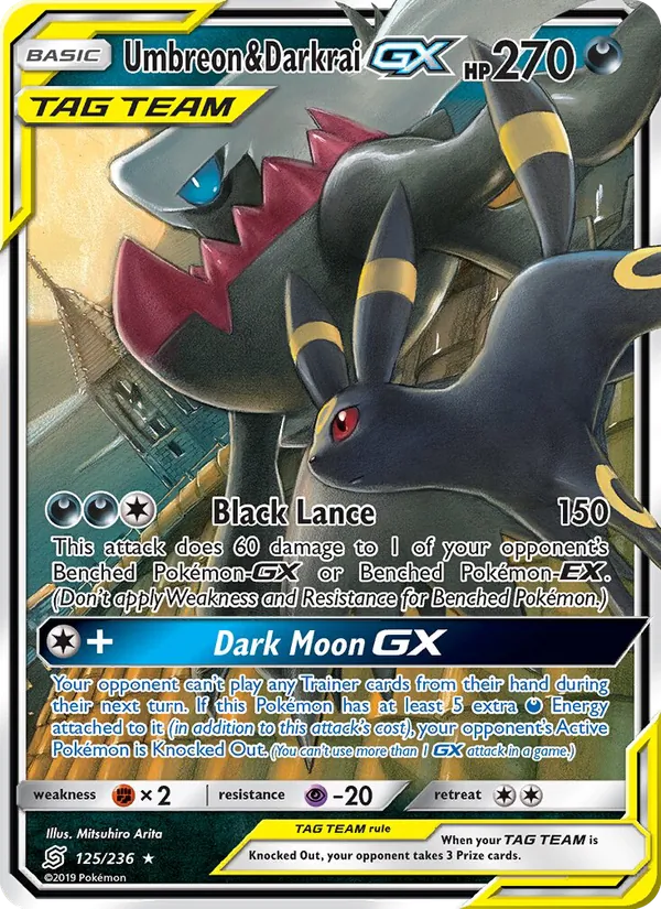 125 Umbreon & Darkrai GX – Unified Minds