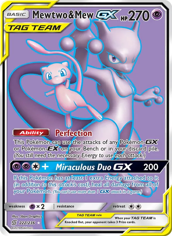 222 Mewtwo & Mew GX – Unified Minds