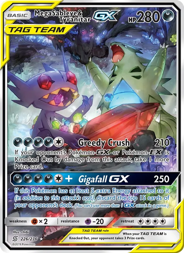 226 Mega Sableye & Tyranitar GX – Unified Minds