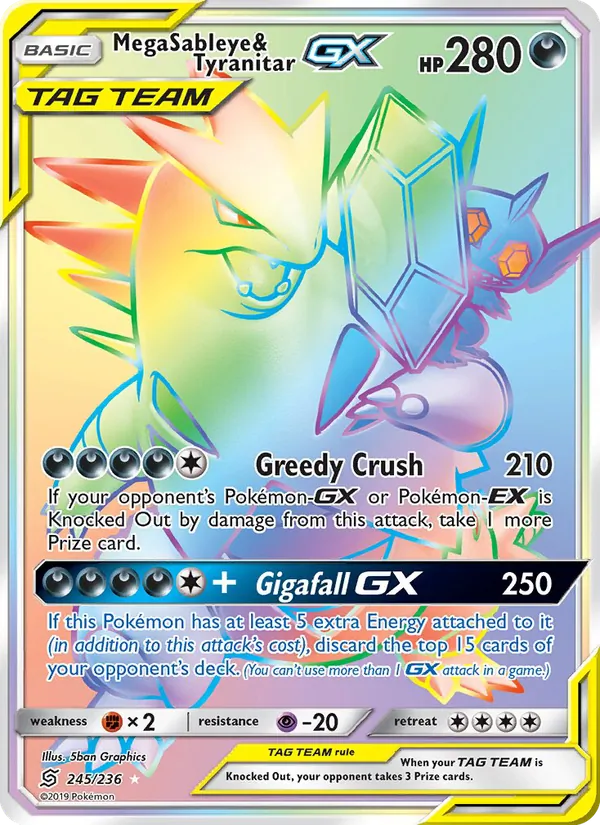 245 Mega Sableye & Tyranitar GX – Unified Minds