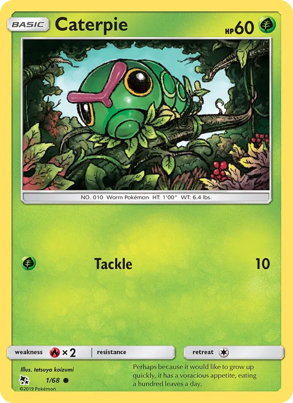 1 Caterpie – Hidden Fates