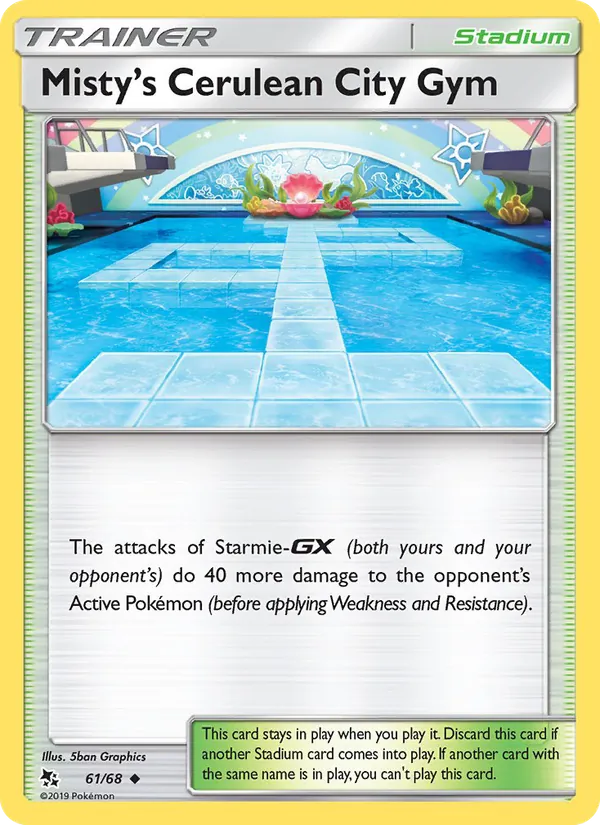 61 Misty’s Cerulean City Gym – Hidden Fates