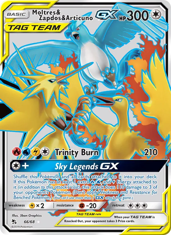 66 Moltres & Zapdos & Articuno GX – Hidden Fates