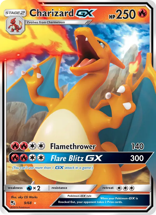 9 Charizard GX – Hidden Fates