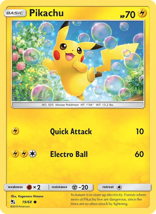 19-RH Pikachu – Hidden Fates