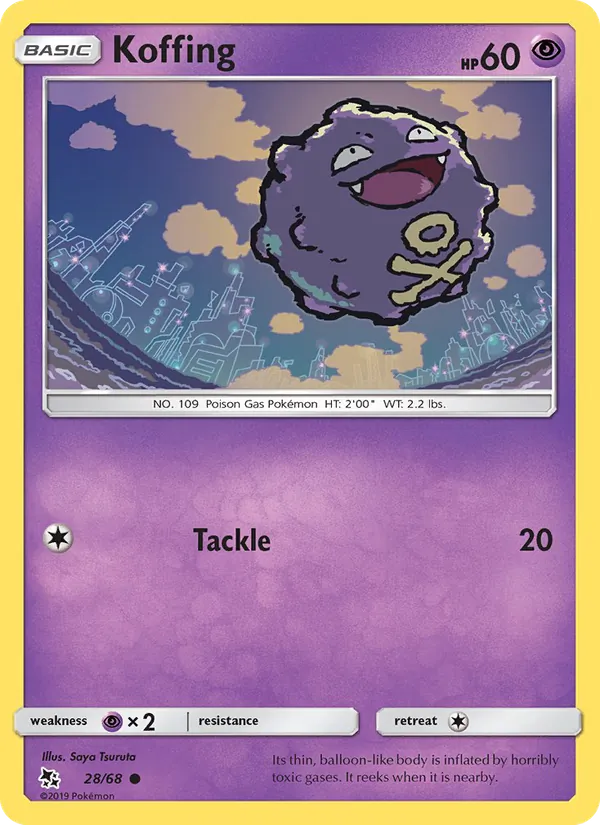 28-RH Koffing – Hidden Fates