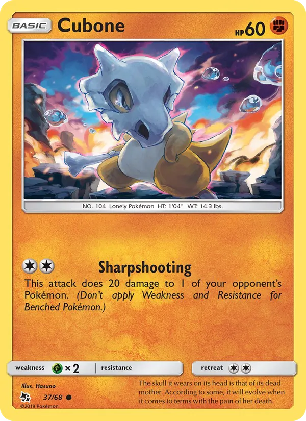 37-RH Cubone – Hidden Fates