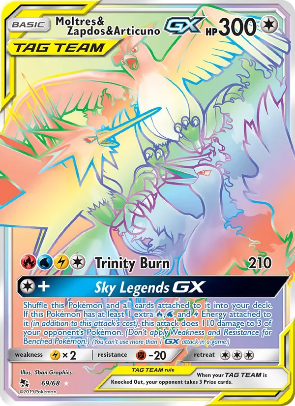 69 Moltres & Zapdos & Articuno GX – Hidden Fates