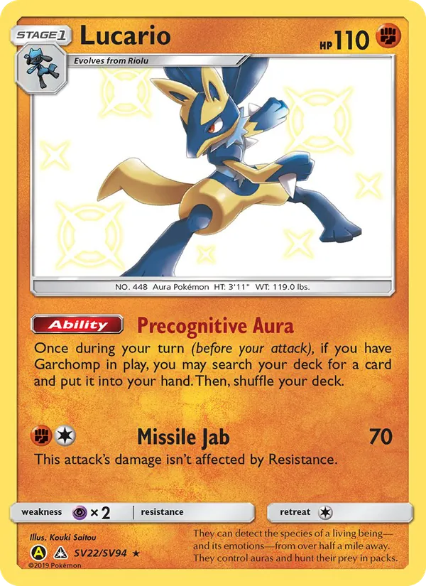 SV22 Lucario – Hidden Fates