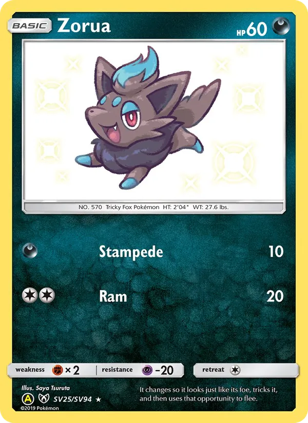 SV25 Zorua – Hidden Fates
