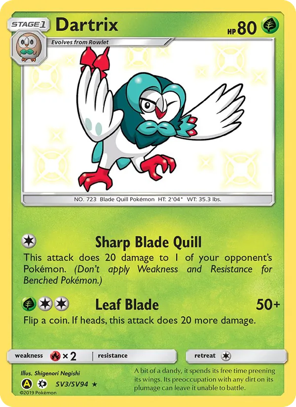 SV3 Dartrix – Hidden Fates