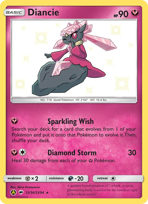 SV36 Diancie – Hidden Fates