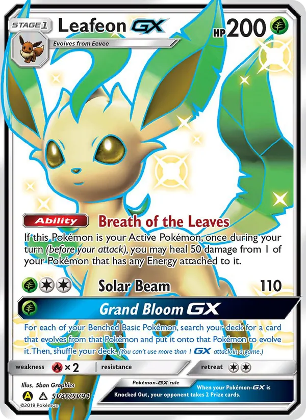 SV46 Leafeon-GX – Hidden Fates