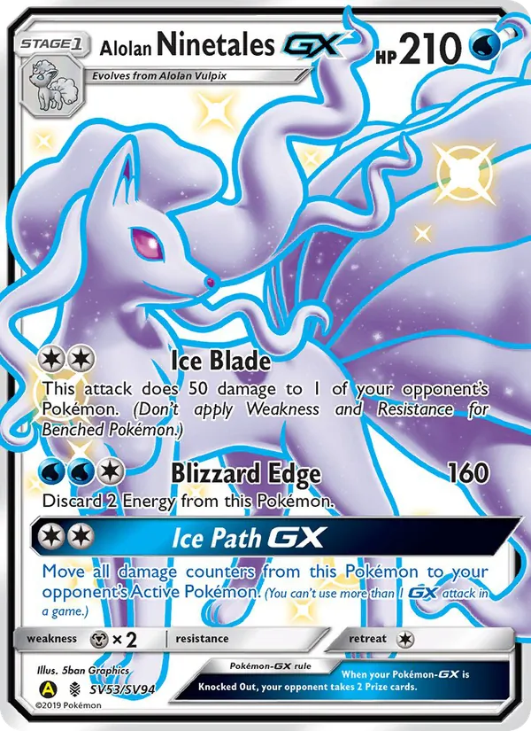 SV53 Alolan Ninetales-GX – Hidden Fates