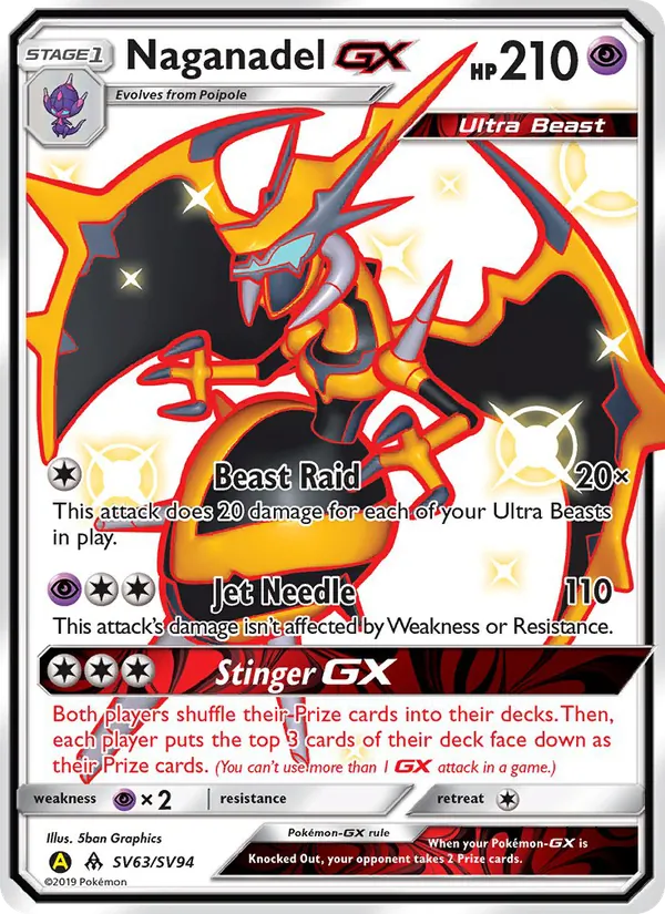 SV63 Naganadel-GX – Hidden Fates