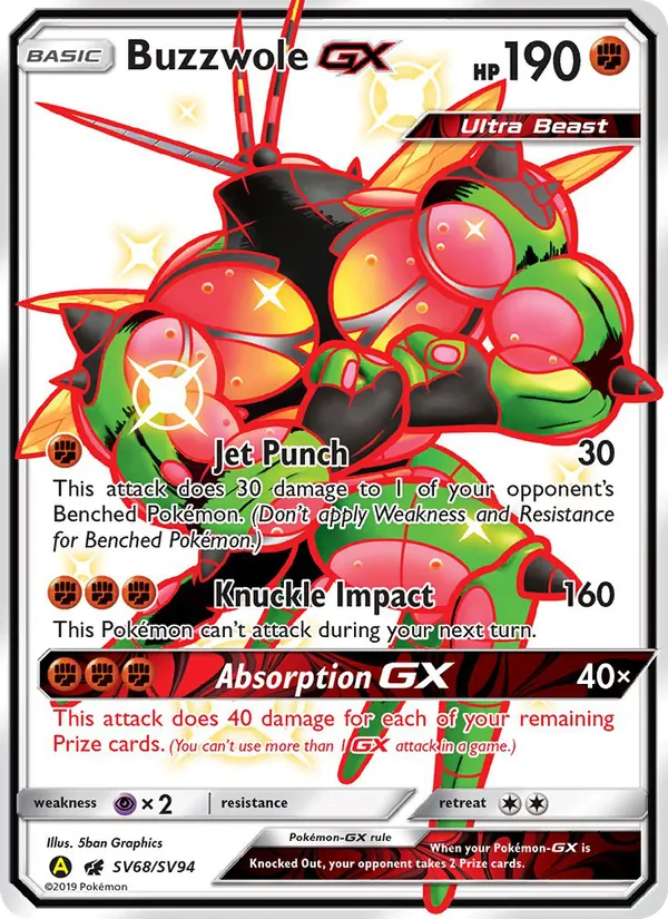 SV68 Buzzwole-GX – Hidden Fates