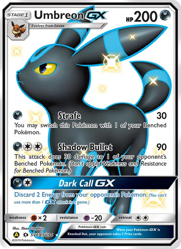 SV69 Umbreon-GX – Hidden Fates