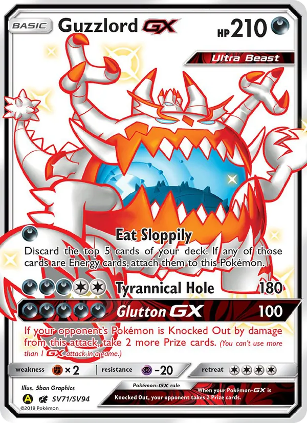 SV71 Guzzlord-GX – Hidden Fates