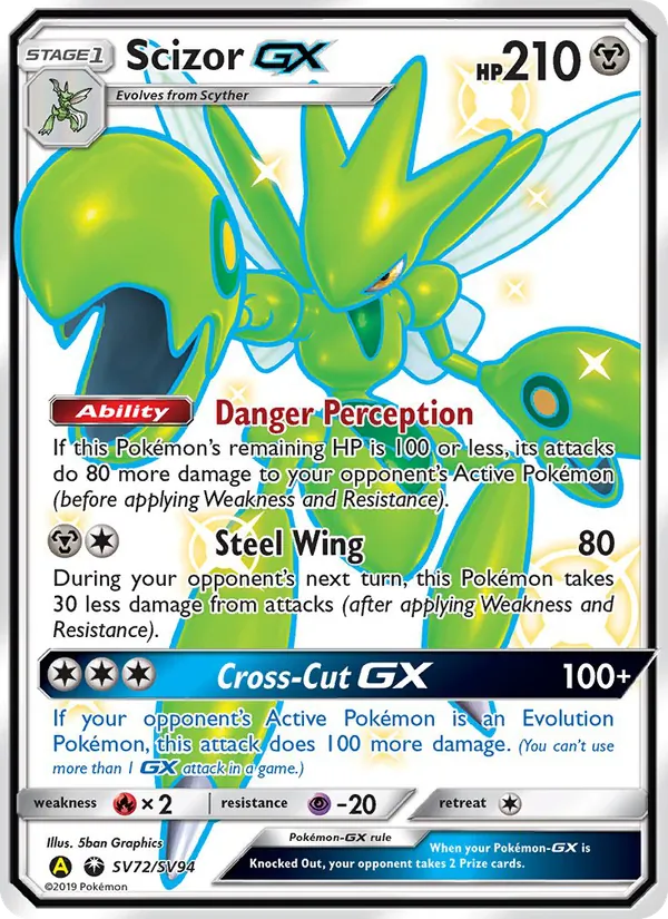 SV72 Scizor-GX – Hidden Fates