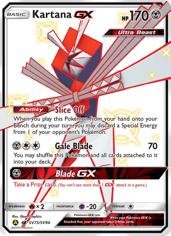 SV73 Kartana-GX – Hidden Fates