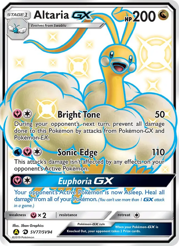 SV77 Altaria-GX – Hidden Fates