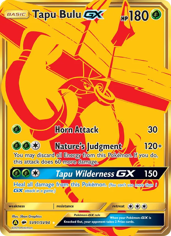 SV91 Tapu Bulu-GX – Hidden Fates