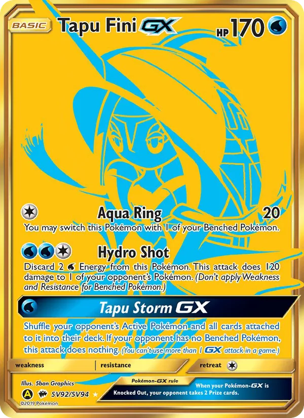 SV92 Tapu Fini-GX – Hidden Fates