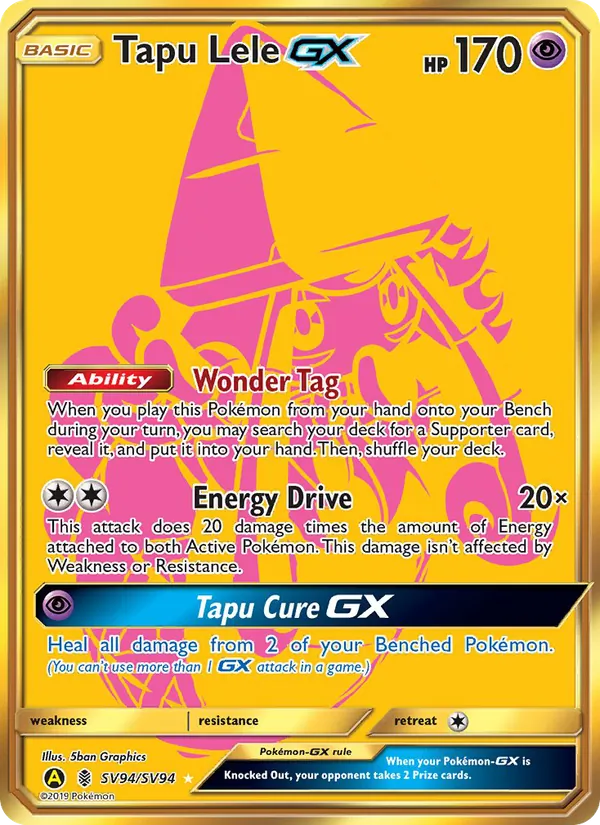 SV94 Tapu Lele-GX – Hidden Fates