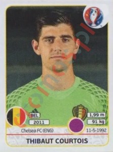 465 Thibaut Courtois – UEFA Euro France 2016 Panini