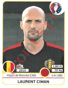 470x Laurent Ciman – UEFA Euro France 2016 Panini