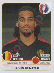 471 Jason Denayer – UEFA Euro France 2016 Panini