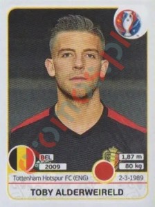472 Toby Alderweireld – UEFA Euro France 2016 Panini