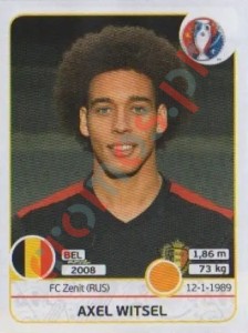 475 Axel Witsel – UEFA Euro France 2016 Panini