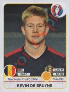 476 Kevin De Bruyne – UEFA Euro France 2016 Panini