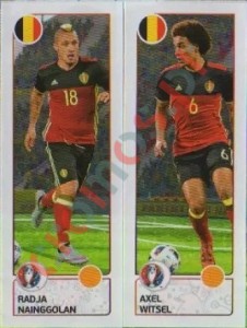 489 Radja Nainggolan / Axel Witsel – UEFA Euro France 2016 Panini