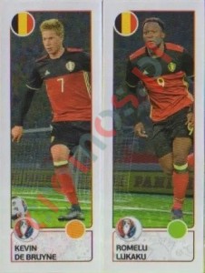 490 Kevin De Bruyne / Romelu Lukaku – UEFA Euro France 2016 Panini