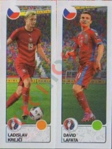 384 Ladislav Krejcí / David Lafata – UEFA Euro France 2016 Panini