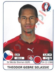 387x Theodor Gebre Selassie – UEFA Euro France 2016 Panini