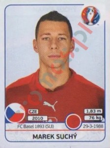 389 Marek Suchý – UEFA Euro France 2016 Panini