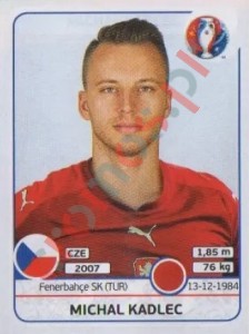 390 Michal Kadlec – UEFA Euro France 2016 Panini