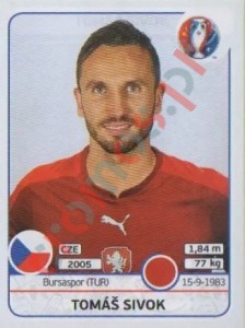 392 Tomáš Sivok – UEFA Euro France 2016 Panini